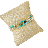 Faceted Fun Stack | Three-Piece Gemstone Bracelet Stack
