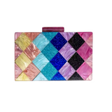 Checkered Clutch Purse