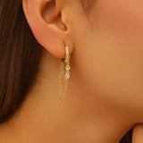 Sparkle and Chain Earrings