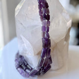 Vintage Amethyst 3 Strand Necklace