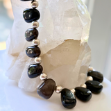 Sterling Silver Smoky Quartz Drop Necklace