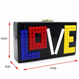 LOVE Lego Clutch Purse