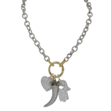 🪬Heart and Horn Protection Necklace