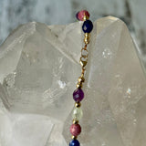 Colorful Barrel Mixed Gemstone Necklace