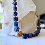 Matte Lapis Necklace |Gemstone Statement Necklace