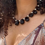 Sterling Silver Smoky Quartz Drop Necklace