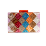 Checkered Clutch Purse