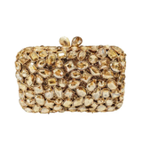 Bezel Crystal Bling Evening Clutch Handbag