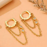 Sparkle and Chain Earrings