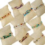 Faceted Fun Stack | Three-Piece Gemstone Bracelet Stack