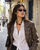 Himalayan Smoke — Smoky Quartz & Tibetan Bead Necklace