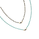 Dainty Beaded Eye Necklace