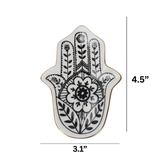 Small Black and White Hamsa Jewelry Dish