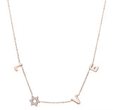 LOVE Star of David Necklace