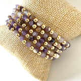 Chevron Amethyst Stack