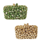 Bezel Crystal Bling Evening Clutch Handbag