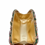 Floral Rhinestone Clutch