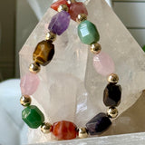 Bold and Beautiful Mixed Gemstone Necklace