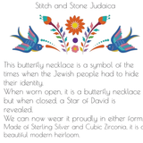 Butterfly 🦋 Star of David ✡️ Necklace