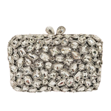 Bezel Crystal Bling Evening Clutch Handbag