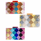 Checkered Clutch Purse