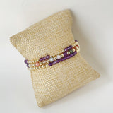 Faceted Fun Amethyst Stack