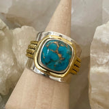Turquoise Cushion Ring