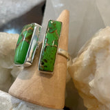 Double Green Turqs Ring