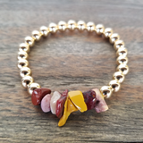 Mookaite Jasper Nuggets with Gold