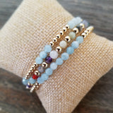 Faceted Fun Aquamarine Stack