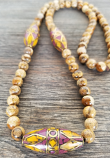 Jasper necklace with Nepalese accents beads