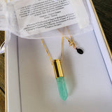 Green Aventurine Bullet Necklace