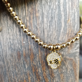 Gold Skull Anklet