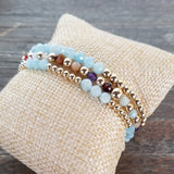 Faceted Fun Aquamarine Stack