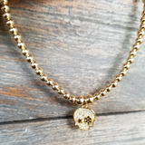 Gold Skull Anklet
