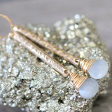 Moonstone Bar Earrings