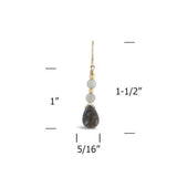 Labradorite and Moonstone Earrings
