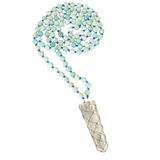 Amazonite Quartz Mala