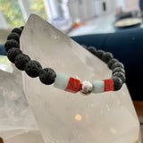 Lava Amazonite Red Sponge Coral