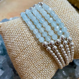 Aquamarine Sterling Stack