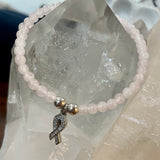 Rose Quartz Awareness Charm