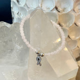 Rose Quartz Awareness Charm