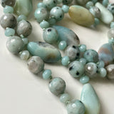 Kiwi Jasper and Amazonite necklace