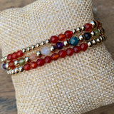 Faceted Fun Carnelian Stack