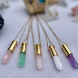 Green Aventurine Bullet Necklace