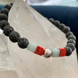 Lava Amazonite Red Sponge Coral