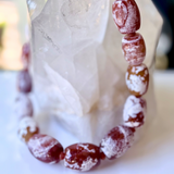 Firecracker Agate and Carnelian Necklace