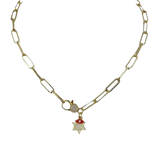 Giovanni Star of David Charm Necklace