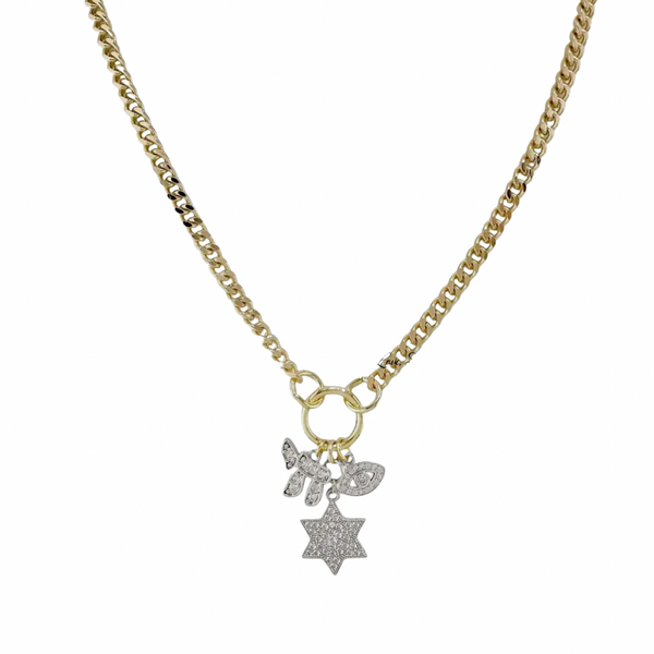 Hebrew Chai Charm Necklace