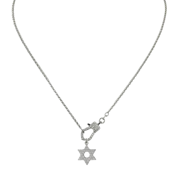Clasp Star of David Necklace
